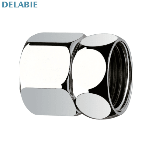 Delabie 820015.2p Raccord fou à écrou prisonnier, Ff 1/2".