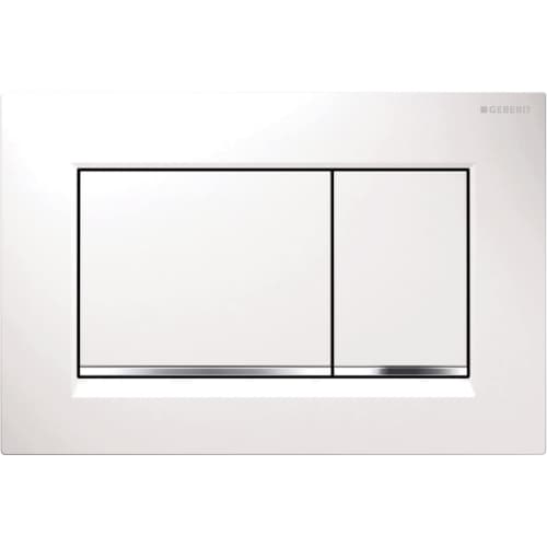 Geberit 115.883.kj.1 Plaque de déclenchement Wc Duofix Sigma 30 Blanc/chromé.
