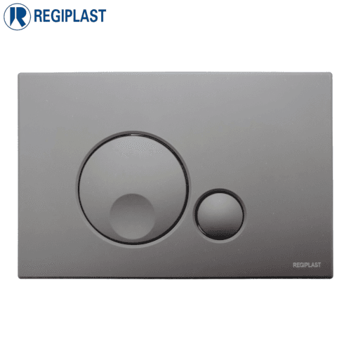 Regiplast 187n Plaque De Commande Globe Noire Mate