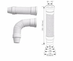 Siamp 92 2555 10 Pipe Articulée Pa 2555.