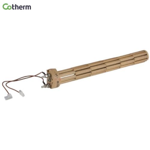 Cotherm Resmc10101 Résistance stéatite tête carrée 47mm mono 2 bornes 1200w câblée.