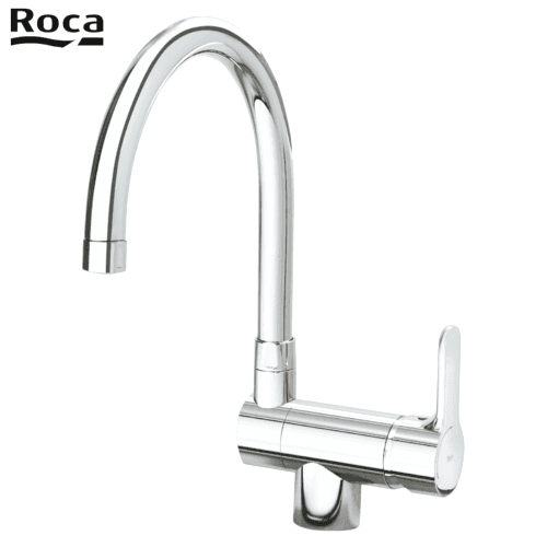 Roca A5a8209c00 L20. Mitigeur évier avec bec haut rabattable. Chromé.