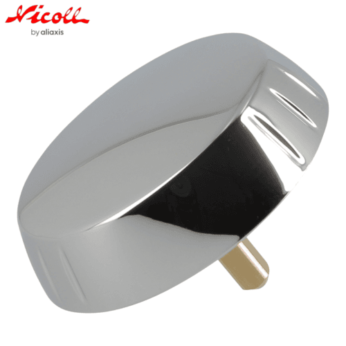 Nicoll 0411723 Bvab - Volant baignoire abs chromé, axe métal.