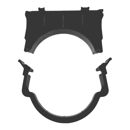 Roca Av0019700r Duplo Compact 8cm. Kit Clamp. Platine De Fixation Pipe Sur Bati.