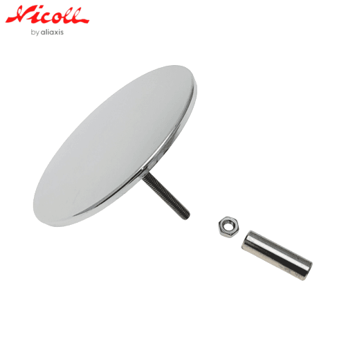 Nicoll 0411918 Dvab - Clapet recouvrant lisse chromé pour vidage baignoire.