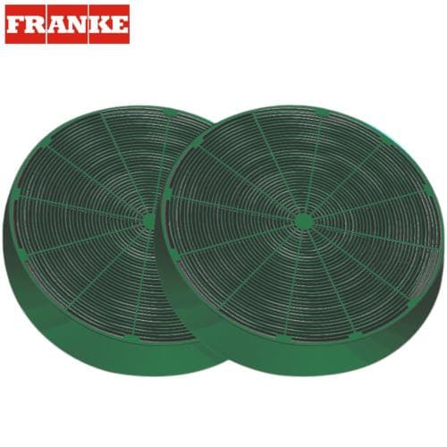 Franke 506408 - 112.0174.994 - Filtres A Charbon Longue Vie (ronds) x2 : Evo Plus