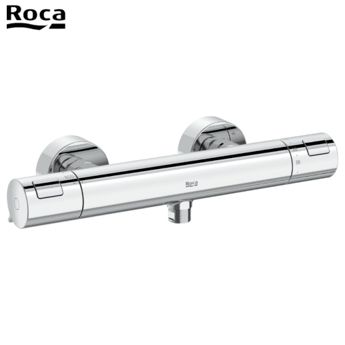 Roca A5a2e18c0f T-500. Mitigeur Douche thermostatique mural, Chromé.