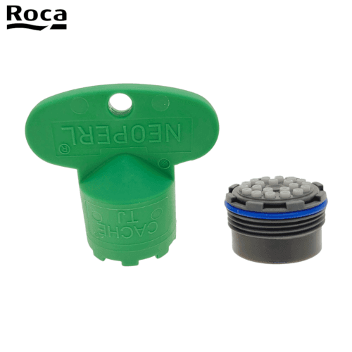 Roca Ag0130307r Aérateur Caché M18,5x1 - Limité 1,85 Litres/minute Avec Clé.