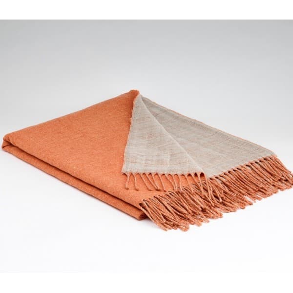 plaid laine et lin McNutt of Donegal orange