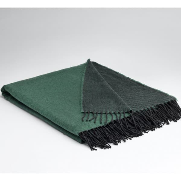 plaid laine reversible McNutt of Donegal vert