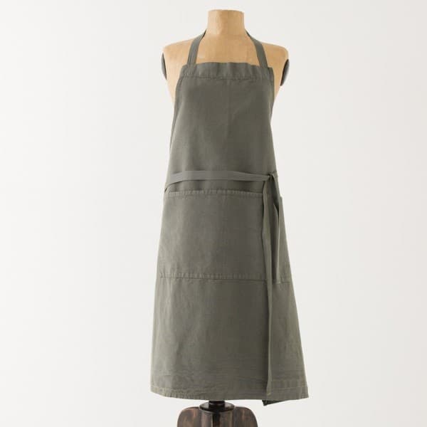 tablier d'office lin coton jardinier