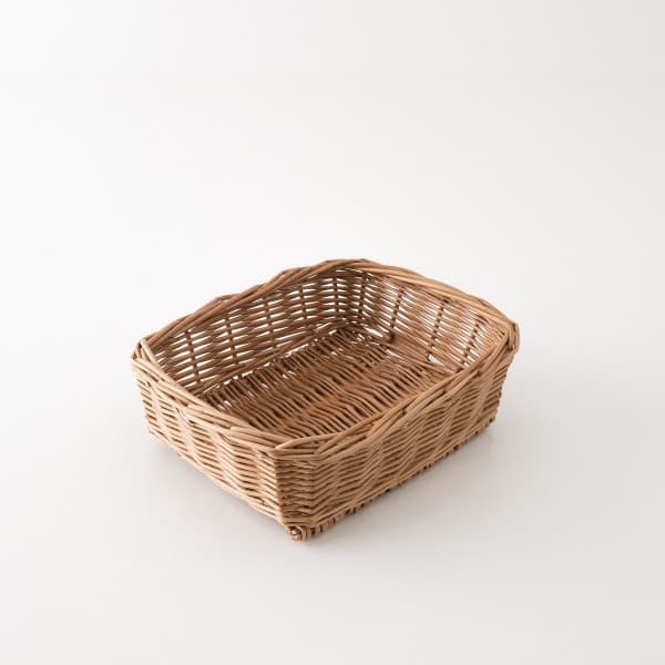 corbeille rectangulaire en osier S