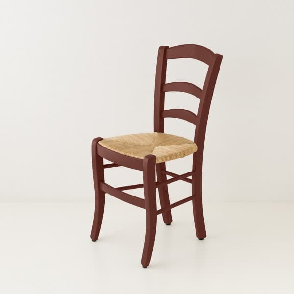 Chaise campagne paillée rouge Oslo