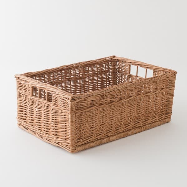 casier de rangement en osier L