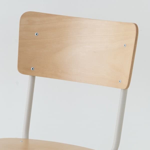 chaise cantilever 11 coloris métal + bois naturel sable