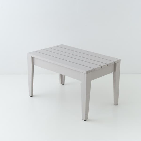 Table basse de jardin en mélèze 55x40 black buvard