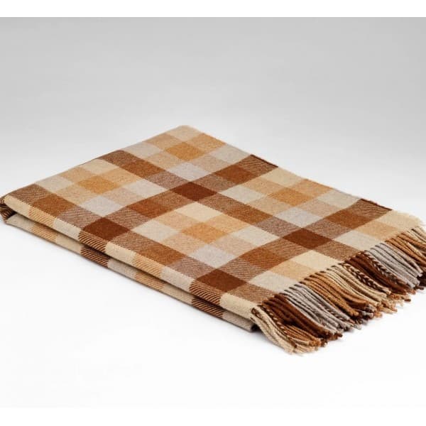 plaid laine arlequin caramel McNutt of Donegal