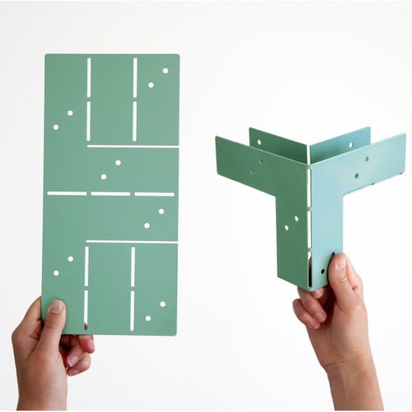 équerre trois axes Y45 RAL 2004