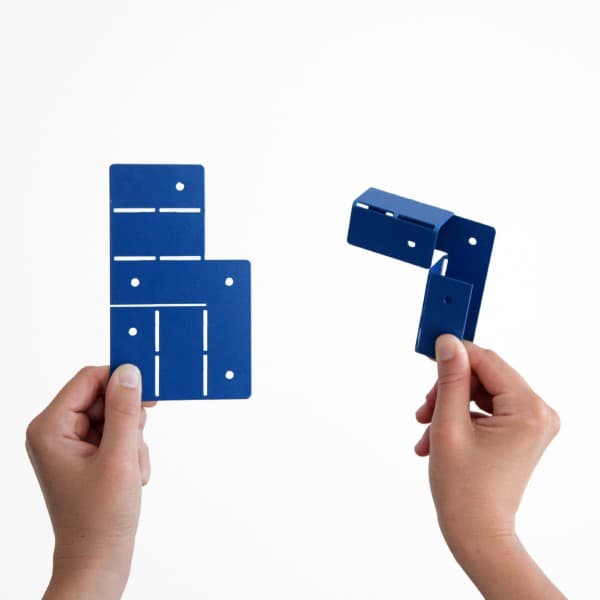 équerre deux axes L27 RAL 7012