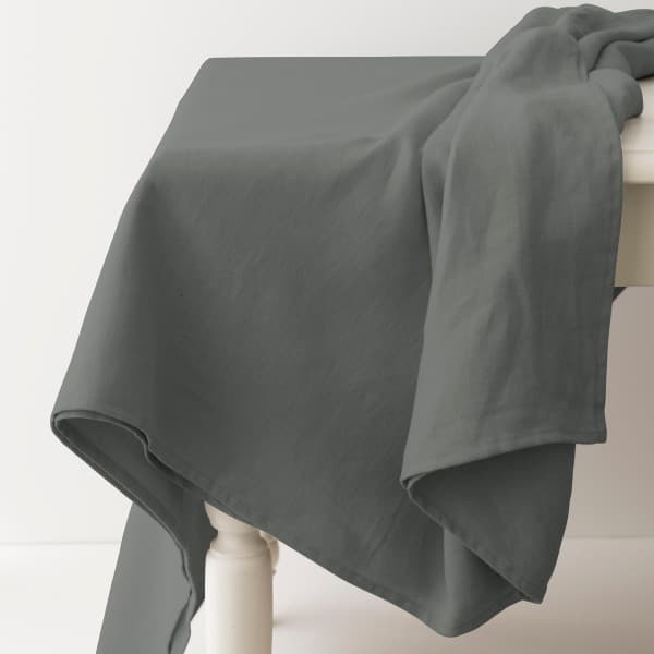 nappe en lin léger ardoise 180x320