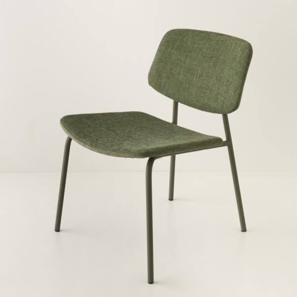 fauteuil Easy tube et tissu ton/ton vert