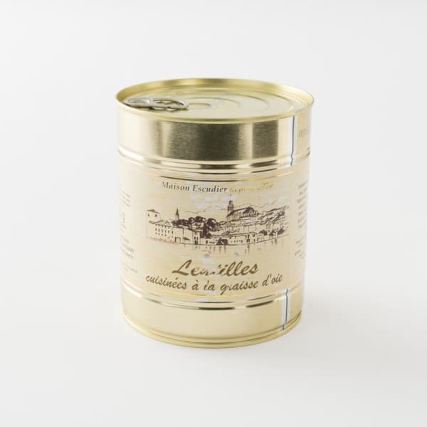 lentilles cuisinées à la graisse de canard 820 g