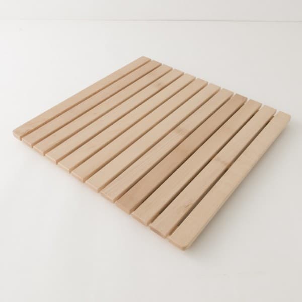 caillebotis de douche en bois Grand modèle