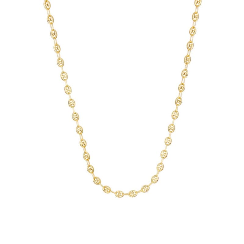 Collier Or Jaune Grain de Café 50cm - Homme ou Femme