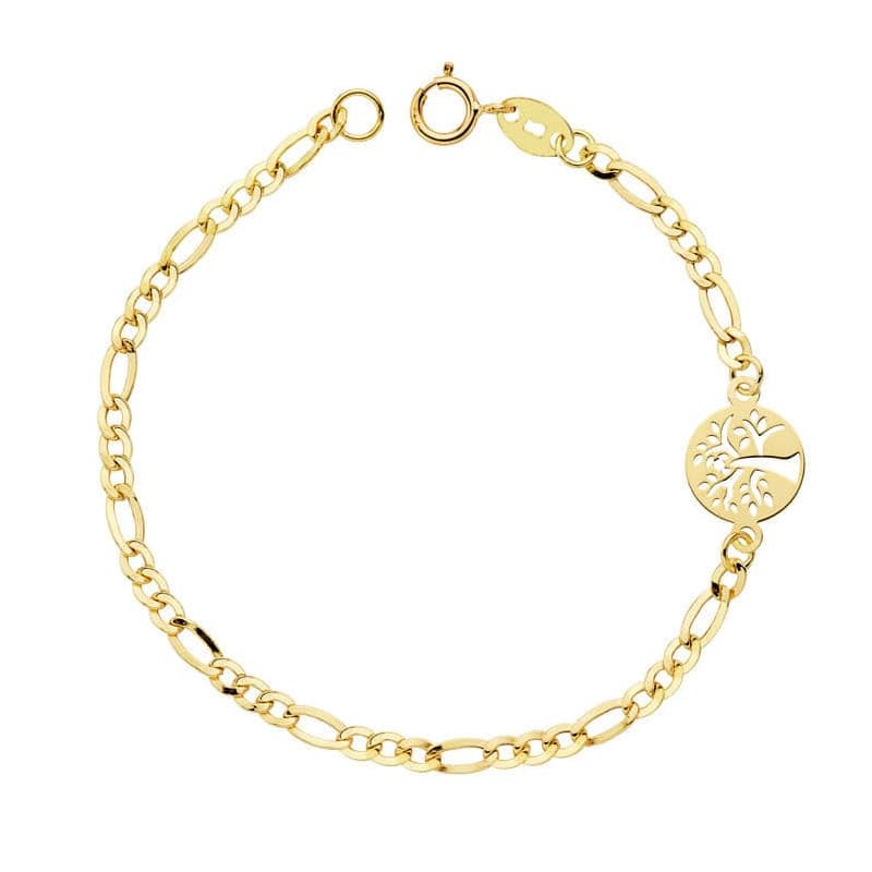 Bracelet Or 18 Carats 750 Jaune - Arbre de Vie