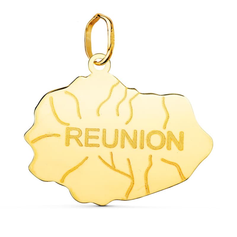 Pendentif Or 18 Carats 750 Jaune - Ile de la Réunion - Chaine Offerte 55cm