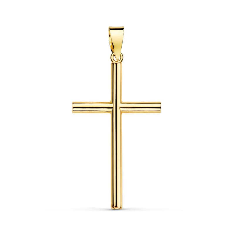 Pendentif - Médaille Croix Or 18 Carats 750 Jaune - Chaine Offerte