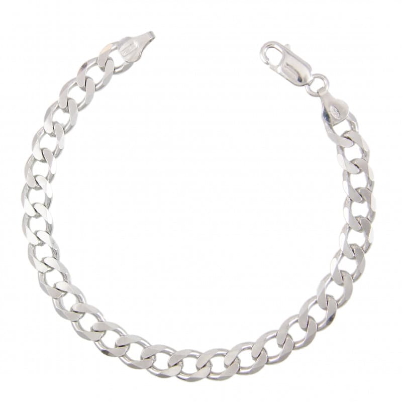 Bracelet Argent Massif 925/000 Maille Gourmette - Homme