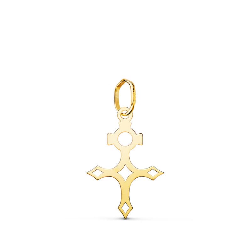 Pendentif Médaille Or 18 Carats 750 Jaune - Croix du Sud - Chaine Offerte - Petite