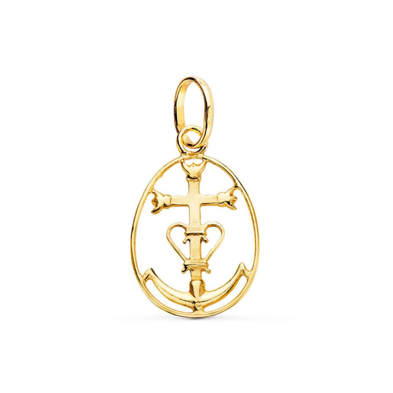 Pendentif Croix Camarguaise Or 18 Carats 750 - Chaines Offertes