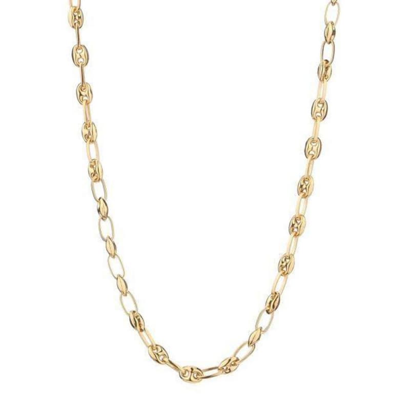 Collier Or Jaune Grain de Café - Homme ou Femme - 50cm