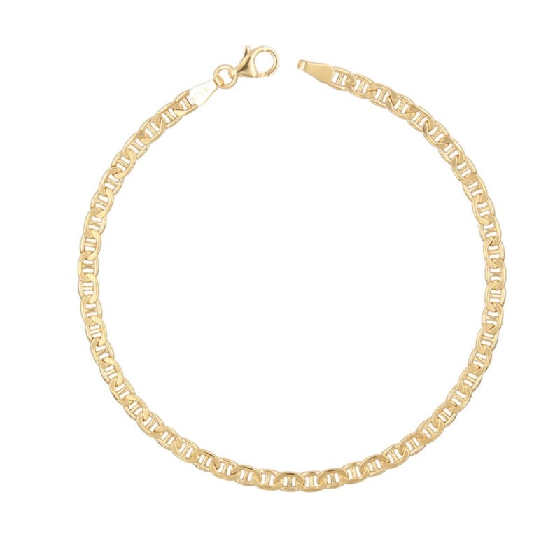 Bracelet Or Jaune Maille Marine - Homme