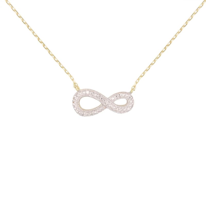 Collier Or Jaune et Diamants - Motif Infini Infinity – Femme