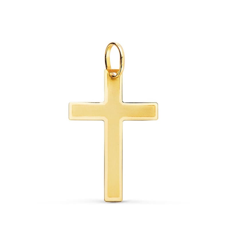 Pendentif - Médaille Croix Or 18 Carats 750 Jaune - Chaine Offerte