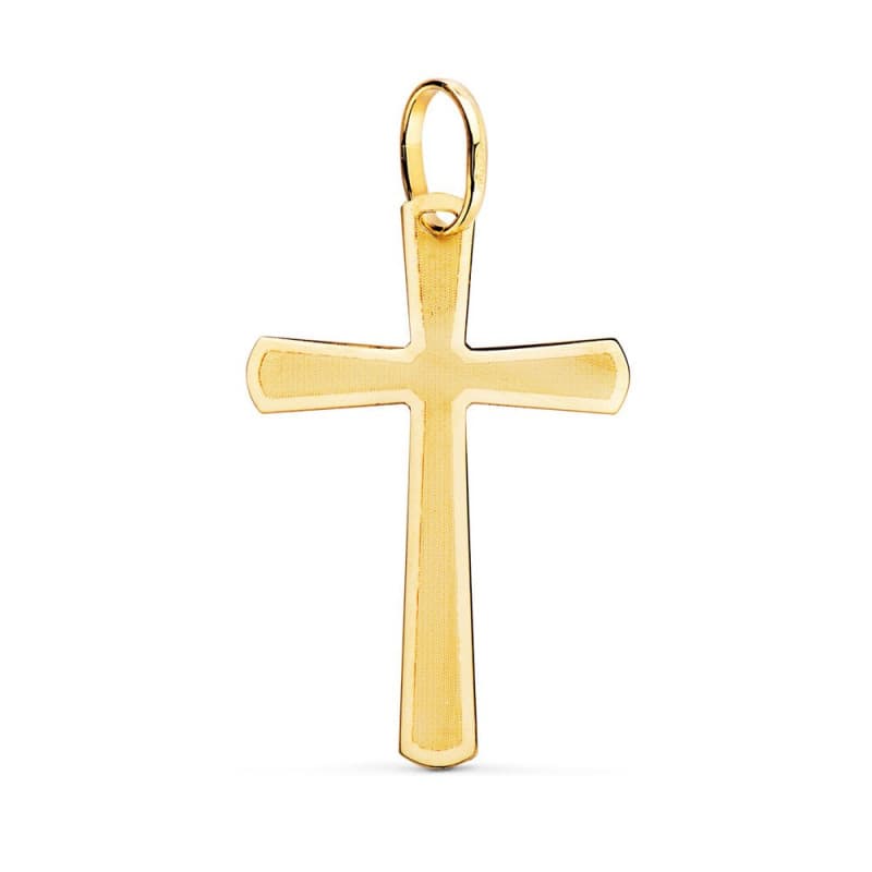 Pendentif - Médaille Croix Or 18 Carats 750 Jaune - Chaine Offerte