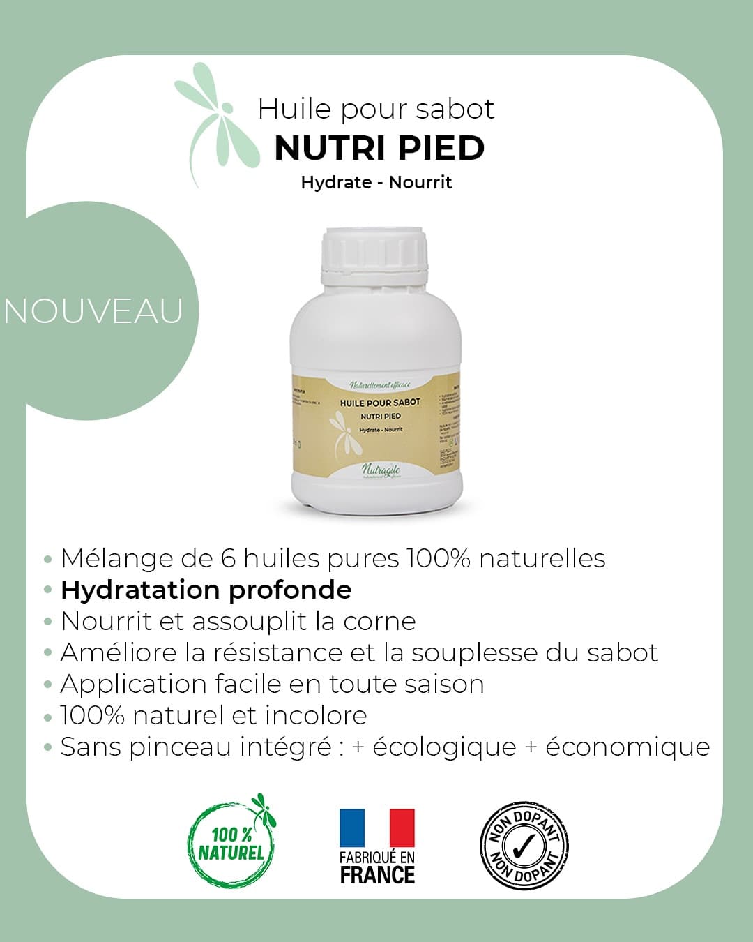 NUTRAGILE - HUILE POUR SABOT - NUTRI PIED