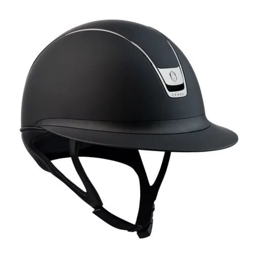 SAMSHIELD 2.0 - CASQUE D'EQUITATION SAMSHIELD MISS SHADOWMATT BLACK + 5 SWAROVSKI (Mousse Incluse)
