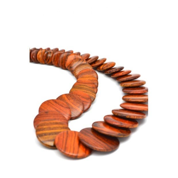 Collier en bois Omega Acajou