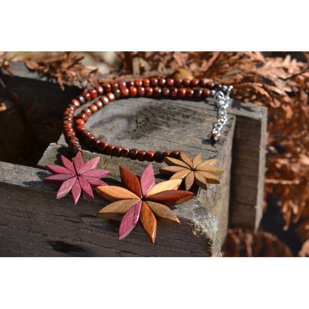 Collier en bois Flora Multibois