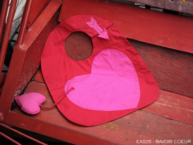 Bavoir coeur Poudre de Perlimpinpin