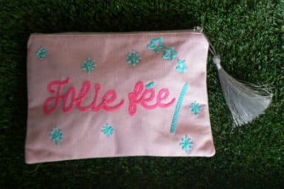 Pochette Message - Rose chiné Jolie fée