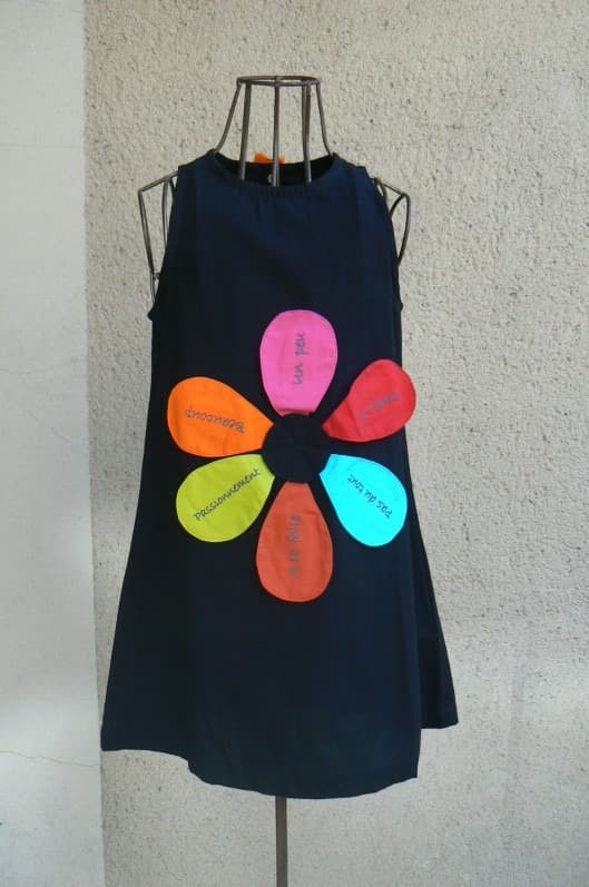 Robe Je t'aime Poudre de Perlimpinpin (Noir) - 4 ans