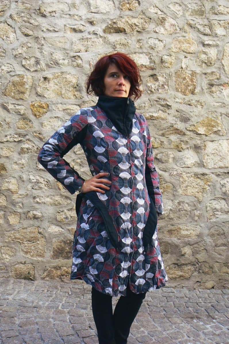 Manteau Atazi Kaliyog (Wax grey) - Medium