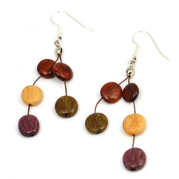 Boucles d'oreilles Xenia multibois