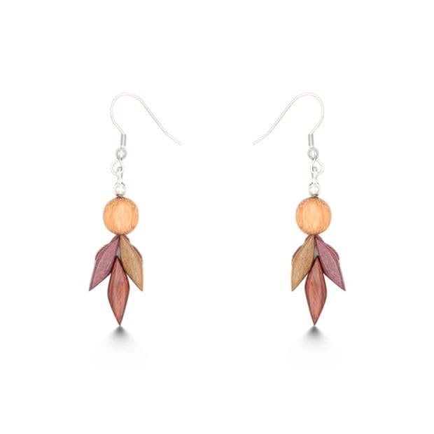 Boucles d'oreilles Katy multibois