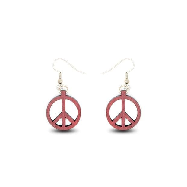 Boucles d'oreilles Luna amarante